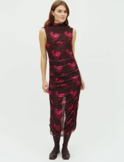 mbym Esthe-M Kjole - Mørkebrun Dark Brown Online