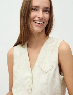 mbym Flavio-M Vest - Sand beige Sale