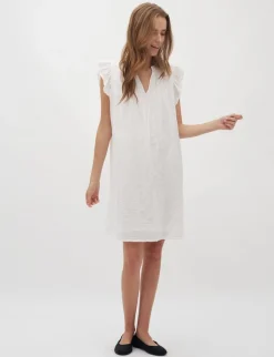 mbym Gemala Long-M Kjole - Hvid white
