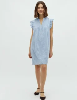 mbym Gemala Long-M Kjole - Blå blue Sale