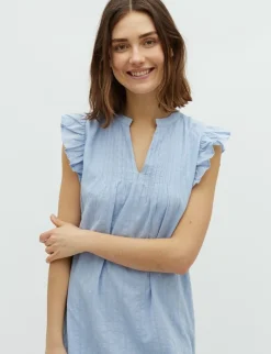 mbym Gemala Long-M Kjole - Blå blue Sale