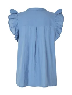 mbym Gemala-M Top - Blå blue Discount