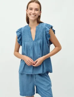 mbym Gemala-M Top - denim Outlet