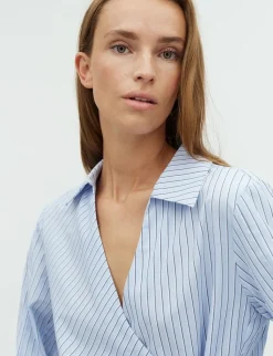 mbym Gerri-M Skjorte - Stribet striped Hot