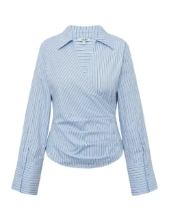 mbym Gerri-M Skjorte - Stribet striped Hot