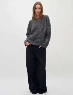 mbym Gillian Contrast-M Strik - Sort black Online