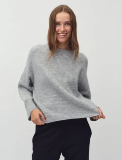 mbym Gillian Shyla Striktrøje - Lysegrå light grey Best