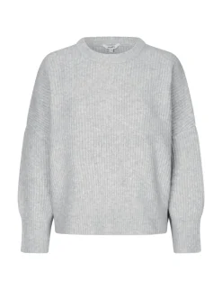 mbym Gillian Shyla Striktrøje - Lysegrå light grey Best
