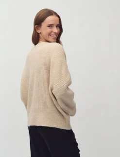mbym Gillian Shyla Striktrøje - Sand beige Hot