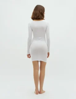 mbym Hanna GG Basic Kjole - Hvid white Clearance