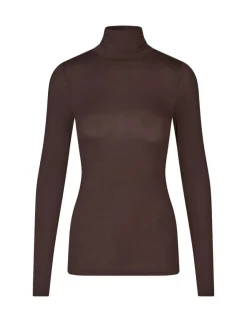 mbym Ina GG Basic Bluse - Mørkebrun Dark Brown Hot