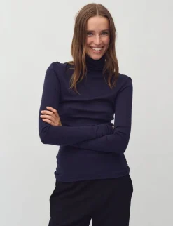 mbym Ina GG Basic Bluse - Blå blue Discount