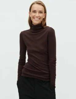 mbym Ina-M Basic Bluse - Brun brown Online