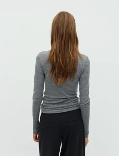 mbym Ina-M Basic Bluse - Grå grey Best