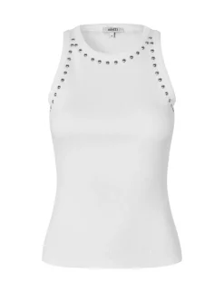 mbym Jaxson-M Stud Top - Hvid white Sale