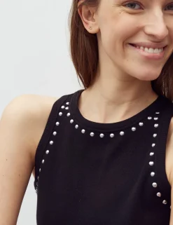 mbym Jaxson-M Stud Top - Sort black Sale