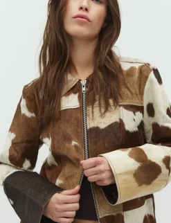 mbym Josse-M Cow Frakke - print Discount