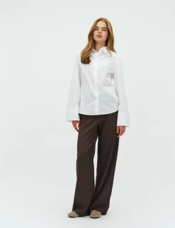 mbym Kaloni-M Skjorte - Hvid white Outlet