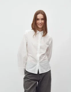 mbym Kaloni-M Skjorte - Hvid white Outlet