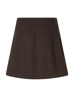 mbym Keya-M Nederdel - Mørkebrun Dark Brown Hot