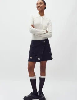 mbym Keyana-M Denim Nederdel - Sort black New