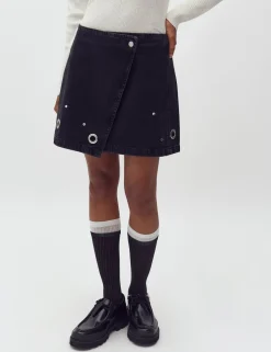 mbym Keyana-M Denim Nederdel - Sort black New