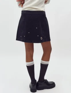 mbym Keyana-M Denim Nederdel - Sort black New