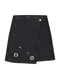 mbym Keyana-M Denim Nederdel - Sort black New