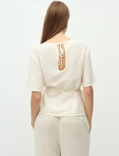 mbym Kylar Short-M Bluse - sugar New