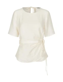 mbym Kylar Short-M Bluse - sugar New