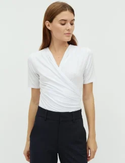 mbym Lione SS-M Bodystocking - Hvid white