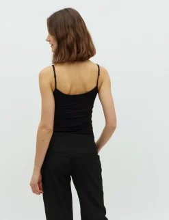 mbym Manila GG Top - Sort black Clearance