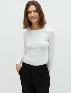 mbym Otis LS-M Top - Hvid white Sale