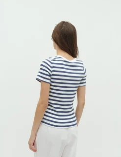 mbym Otis-M T-Shirt - Blå blue Clearance