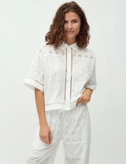 mbym Sonja-M Skjorte - Hvid white Outlet