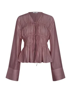 mbym Taneil LS-M Bluse - Brun brown Best