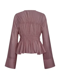 mbym Taneil LS-M Bluse - Brun brown Best