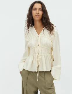 mbym Taneil LS-M Bluse - Gul yellow Sale