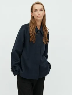 mbym Tary-M Uldjakke - Blue Melange bluemelange Clearance