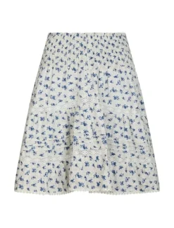 neo noir Alett Dot Flower Nederdel - Blå blue New