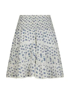 neo noir Alett Dot Flower Nederdel - Blå blue New