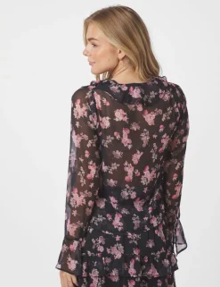 neo noir Anika Marigold Bluse - print Outlet