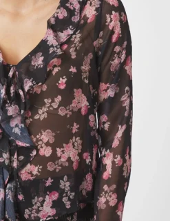 neo noir Anika Marigold Bluse - print Outlet