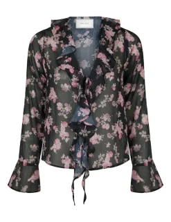 neo noir Anika Marigold Bluse - print Outlet