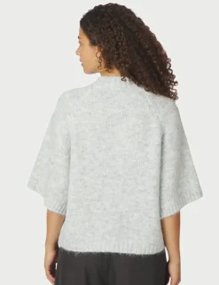 neo noir Benuta Fluffy Strik Cardigan - Lysegrå light grey