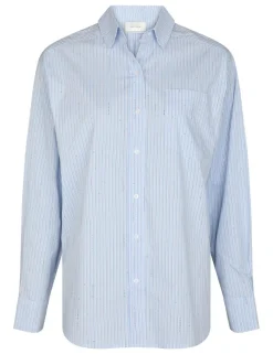 neo noir Dalma Pattern Stone Skjorte - Stribet striped Best