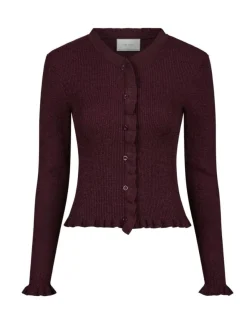 neo noir Eshra Strik Cardigan - bordeaux Online