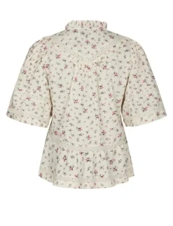 neo noir Evienne Floral Blush Top - Rosa rose