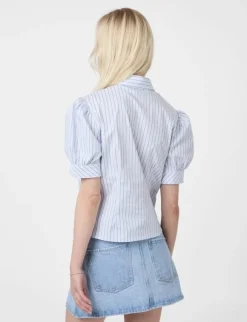 neo noir Frannie Stripe Skjorte - Stribet striped Discount