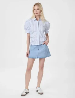 neo noir Frannie Stripe Skjorte - Stribet striped Discount